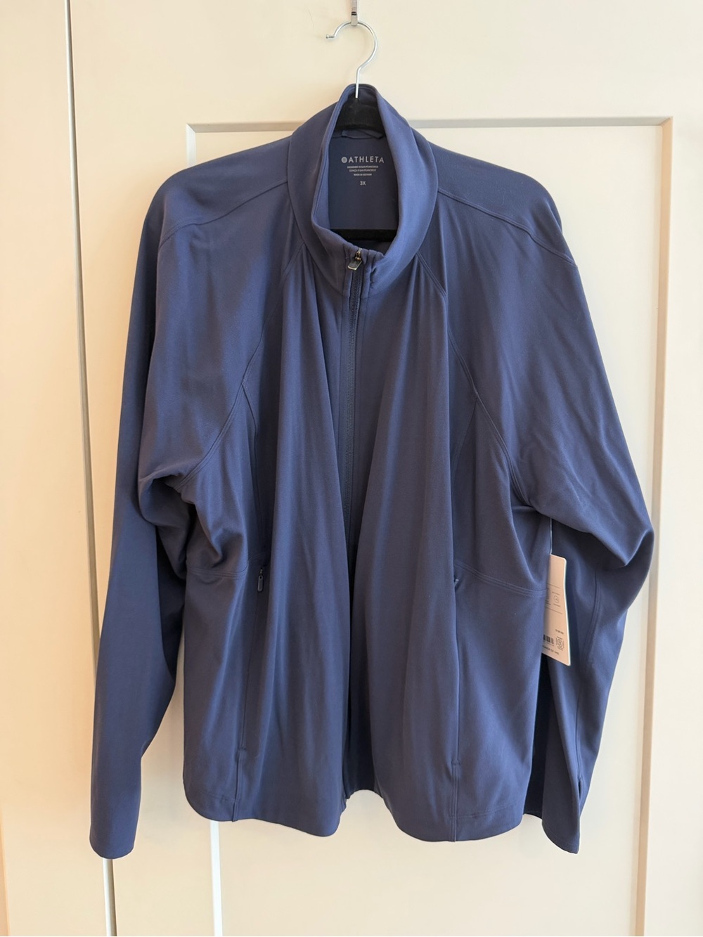 NWT Athleta Women’s Navy Full-Zip Jacket